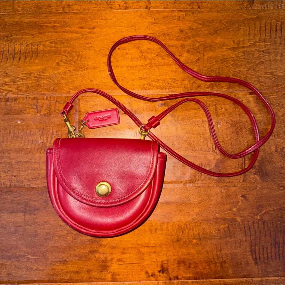 Coach Cherry Red Mini belt Bag